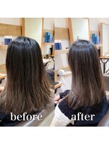 ステラバイケンジ 藤沢(STELLA by KENJE)&nbsp;白髪ぼかし細めハイライト30代40代50代【藤沢　藤沢駅】