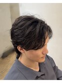 毛流れフェザーパーマ