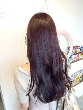 マリアバイアフロート(Maria by AFLOAT) 〈藤間〉ワインレッド/ブリーチなしカラー/ボルドーカラー