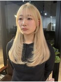 福井レイヤーハイトーン艶髪髪質改善トリートメント艶髪顔周り