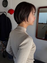 エヌヨンブンノイチ 茅ヶ崎(n1/4)&nbsp;20代30代前髪なしショートハンサムショート丸みショートレイヤー