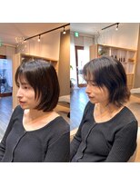 ジプソ(Gypso)&nbsp;顔まわりのレイヤーボブ＊1回で綺麗になる髪質改善縮毛矯正