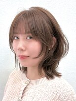 ディフィーノ 赤坂(DIFINO)&nbsp;ラテベージュ/くびれレイヤーボブ/ミディアムレイヤー