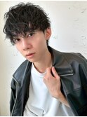 本厚木/刈り上げツイストスパイラルパーマ毛流れマッシュ無造作