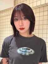 Behov【ベホブ】&nbsp;ワインレッド× 切りっぱなしボブ