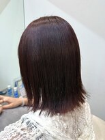 コース(co-th.)&nbsp;ブリーチ無しピンクラベンダーカラー暖色ボブ×小野ふゆり