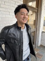 ラパンセ ブルー(LA PENSEE BLEU)&nbsp;短髪ツーブロック束感モテる黒髪パーマ