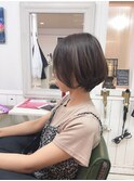 ナチュラルショートボブのビフォーアフター