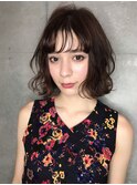20代30代波ウェーブボブで小顔演出♪藤沢 大人パーマ抜け感