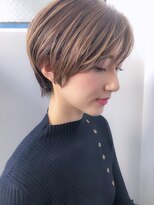 アコロン(acoron)&nbsp;小顔_デザインカラー_厚めバング_ローライト_スリークボブ