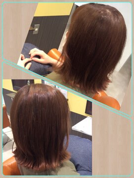 スリービープラス(3beplus) 外ハネがカワイイ切りっぱなしボブ