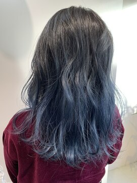 リアン(Lien) Lien☆ブルーサファイア×ハイライトカラー×バレイヤージュ