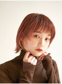 顔型別ヘアスタイル特集/マロンベージュ/Aラインボブ/新宿