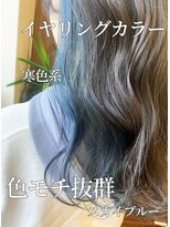 エンレイ(enRei)&nbsp;寒色系イヤリングカラー☆ゆるふわロング