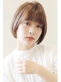 【I.】シンプル前下がりストレートショートボブ 川口