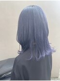 #透明感#Blue#violet#ブリーチ