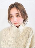 顔まわりカット/小顔/ブラウンベージュ