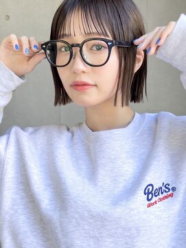 ガーデン タチカワ(garden tachikawa) ぷつっとボブ×シースルーバング×フレンチガーリー