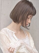 ブリッサ(brisa)&nbsp;【brisa 表参道】暗髪×ダークモカのシースルーボブ