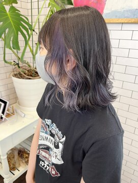 リール(THE RIRE.) ＊THE  RIRE. ホワイトラベンダー×カーキグレー＊