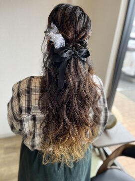 美容室 ルアル 市原市八幡宿店(Luar) 巻き髪ハーフアップ♪