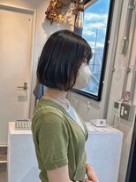 ロカ 表参道(loka)&nbsp;オリーブベージュ/ショートボブ[表参道/ブリーチ/ハイライト]Mai