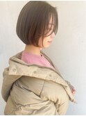 大人可愛いボブ丸みボブ丸みショートボブ20代30代40代
