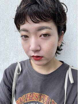 ビビディ バビディ ブー 河原町三条店(Bibbidi.bobbidi.boo) オン眉ショートウルフ　オモダノリコ