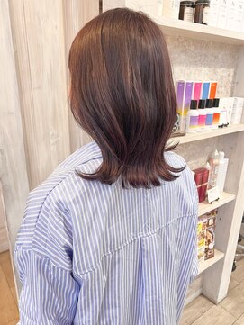 キャアリー(Caary) 福山市Caary20代30代40代大人ピンクベージュ韓国風くびれヘア