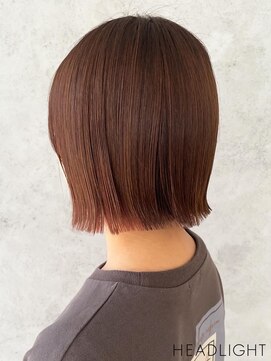 アーサス ヘアー デザイン 綾瀬店(Ursus hair Design by HEADLIGHT) 切りっぱなしボブ×ピンクブラウン