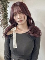 ゼスト 中野店(ZEST)&nbsp;【ZEST中野/武田智海】ブリーチなしＷカラーでワインレッド♪