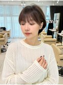 ショートボブ髪型30代40代50代前髪あり前髪なし面長丸顔【荒牧】
