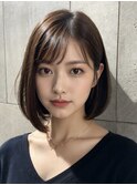 大人可愛い丸みボブ【スタイリスト桂口】