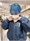 【Lomalia渋谷】ペールブルー デザインカラー シアーカラー