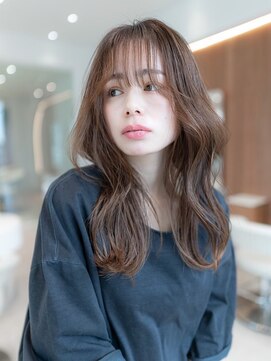 ケアリー 越谷レイクタウン(Carelly) デザインカラー/レイヤーカット/ウェットヘア/オリーブベージュ