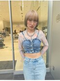 ケアブリーチミルクティーベージュルーツカラーペールミント韓国