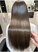 春の明るめベージュに髪質改善トリートメント ☆