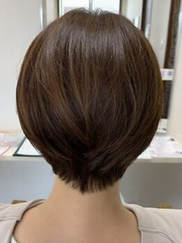ヘアメイク フェイス(hair make faith)の写真/【白髪染めでも理想のカラーが叶う☆】つい触りたくなる。髪質改善カラーで艶とコシのある髪をあなたに