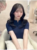 韓国ヘア/暗めカラー/アイスグレージュ/ブリーチなし/レイヤー
