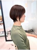 柔らか丸みショートボブ
