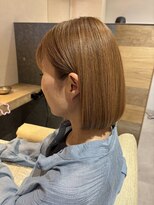 ブルーム ヘア デザイン ドゥーエ(bloom hair design due)&nbsp;beige×ミニボブ【透明感カラー/ブリーチなしカラー/ボブ/美髪】