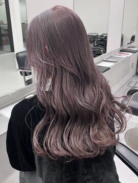 リムレスバイサンク 万代 新潟駅(LIMLESS by cinq) 新潟ミルクティーベージュピンクベージュ顔周りワンホンレイヤー