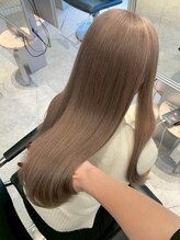 ペレ アネックス 大阪梅田茶屋町店(PELE ANNEX)&nbsp;くびれヘア/アプリコットオレンジ/ハイライトカラー/梅田