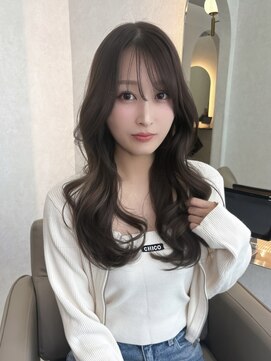 ジーナ 札幌(Zina) 【艶髪】くびれロングレイヤーアッシュグレージュ＊美髪