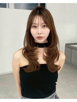 ユーフォリア 新宿通り(Euphoria) 20代30代40代◎韓国ヘアー顔周りレイヤー似合わせカットロブ