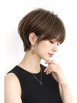 ☆お客様スタイル☆【艶カラーショート／二俣川／二俣川駅】