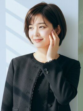 ライクバイコトナ 越谷(RIKE by kotona) ミディアムレイヤー髪型20代30代前髪あり前髪なし面長丸顔越谷