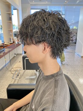 ギブ 豊田市駅店(GIVE) 波巻きスパイラルパーマ無造作パーマミニウルフツーブロック