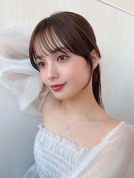 エイミーバイアフロートザガーデン 浦和店(amie by afloat the garden) 顔周りを素敵に！前髪ストレート【浦和】