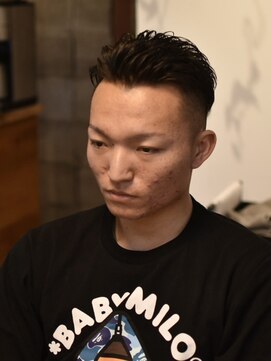 リム メンズヘア(LIM men's hair) 束感濡れ髪リバースフェード【メンズカット/倉敷/中島/美容院】
